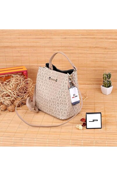 JP POLO Vegan Leather 3-Compartment Chain Detailed Hand and Shoulder Bag