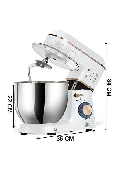 TOSCANA U Toscana U 7L 1400W Electric Stand Mixer with Lid and LED Light
