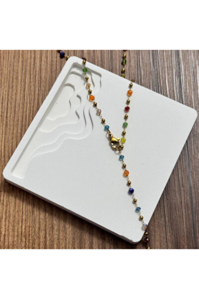 TURKAFONE Renkli Taşlı Y Kolye