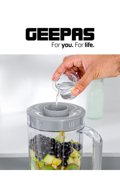 Geepas Geepas 3-in-1 Blender – 600 Watts – 1.8 Liter Capacity with Grinder and Chopper