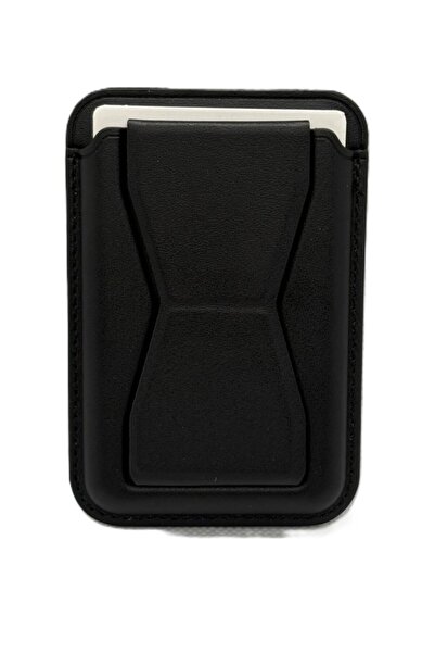 Paladyum Case MagSafe Uyumlu Siyah Standlı Kartlık