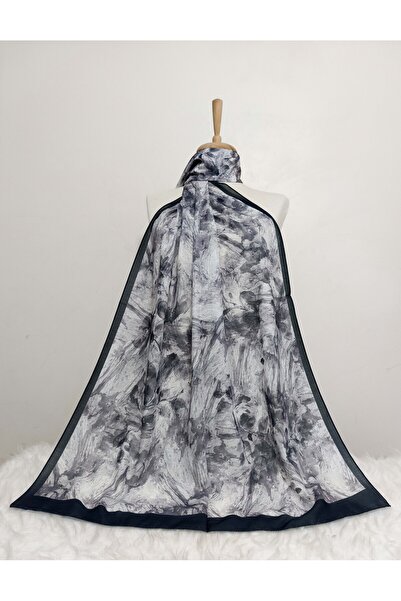 REMOMODA Patterned Floral Model Shawl French Cotton Stretchy Soft Shawl High Quality