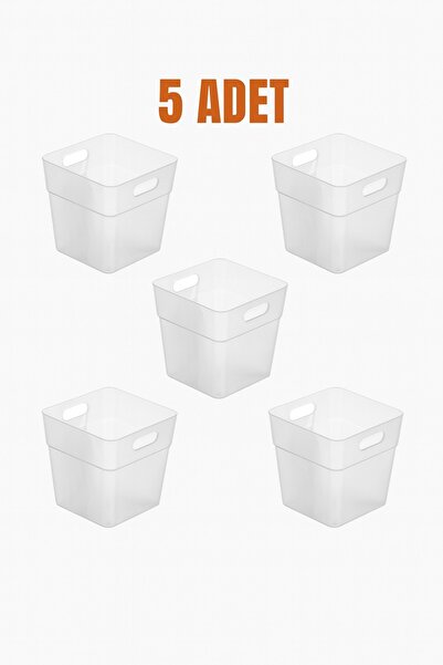 HGROUP 5’li Şeffaf Buzdolabı Düzenleyici Seti – Çok Amaçlı Dolap ve Mutfak Or...