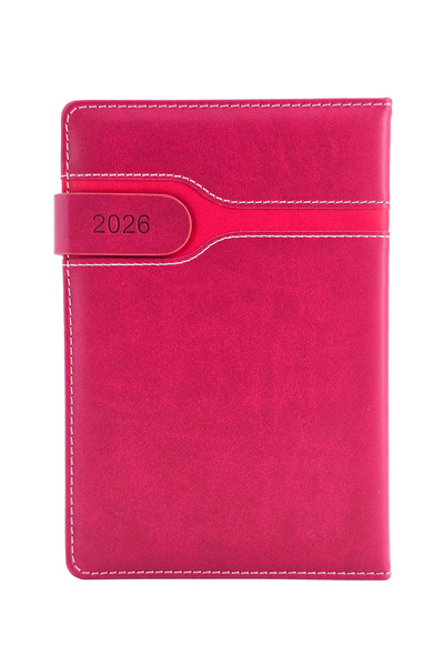 Generic PU Leather 2026 Diary A5, Daily Planner with Magnetic Closure Strap