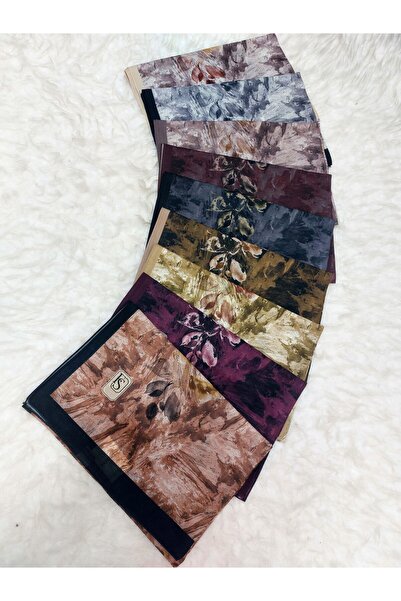 REMOMODA Şal cu model floral, şal francez din bumbac, elastic, moale, de înaltă calitate