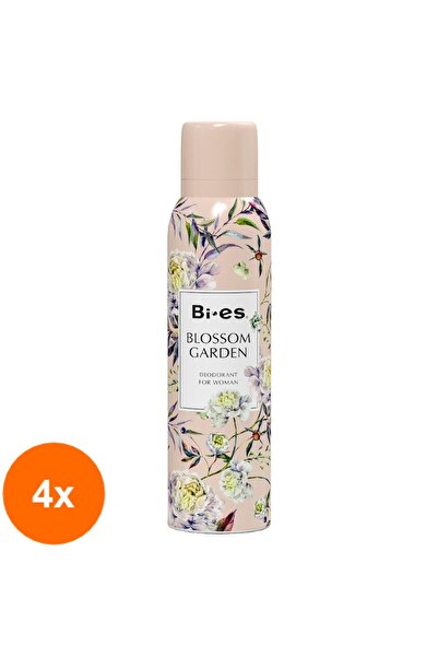 Bİ ES POL Set of 4 x Bi-es Blossom Garden Women's Deodorant Spray, 150 ml