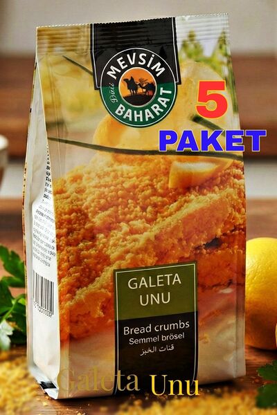 Dört Mevsim Baharat 5 Paket Galeta Unu (5x250g) - Kızartmalar İçin İdeal Kaplama