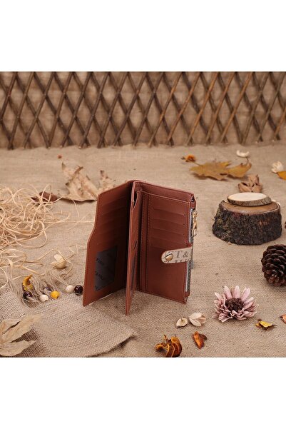 JP POLO Vegan Leather Women's Wallet with Coin and Card Compartments