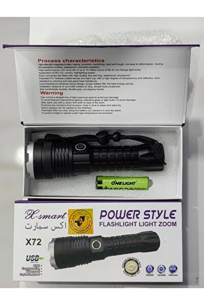 Generic Power Style Flashlight With Zoom
