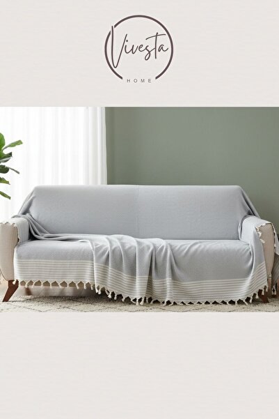 Vivesta Home 180×210 cm Cotton Sofa Cover – Non-Slip, Washable, Stylish Protective Cover