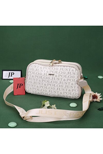 JP POLO Vegan Leather 5 Compartment Crossbody Shoulder Bag