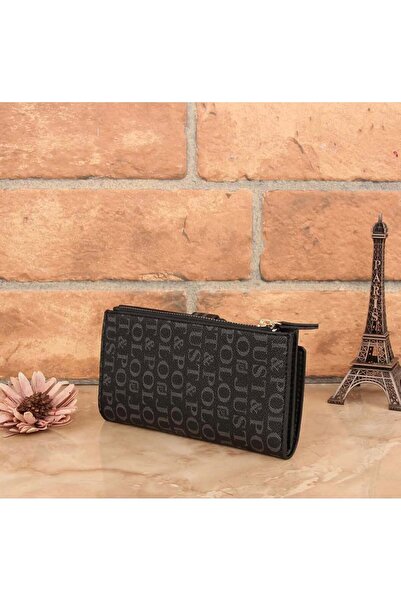 JP POLO Vegan Leather Women's Wallet with Coin and Card Compartments