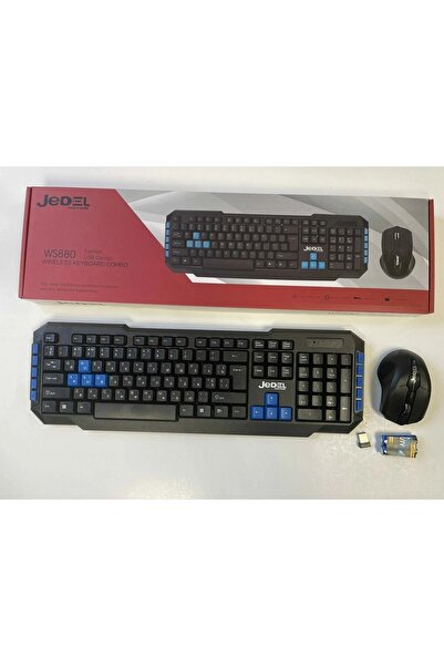 Alim Wireless Keyboard Mouse Combo Full-Size Ergonomic 2.4G USB, 3Level DPI