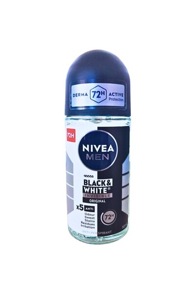 Nivea Men Set 3 x Deodorant Roll-On Men Invisible Black & White Power Nivea D...