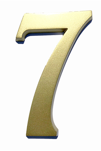 ICON TOOLS HOUSE NUMBER, ALUMINUM, 200 MM, GOLD, /DIGIT 7/