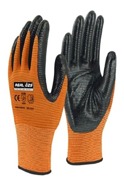 REAL قفازات عمل زيبرا من أوزز 12 قطعة