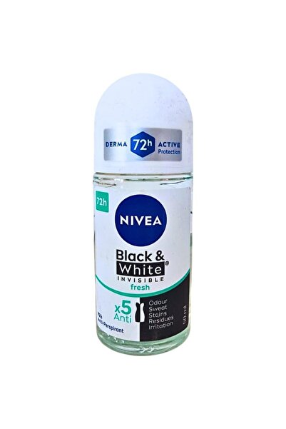 NIVEA Set 3 x Deodorant Roll-On Invisible Black & White Fresh Deo 50ml