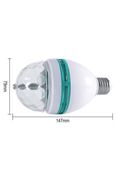 GARDEON Multicolor Disco Rotating LED Bulb
