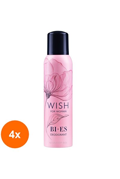 Bİ ES POL Set of 4 x Deodorant Spray Bi-es Wish, 150 ml