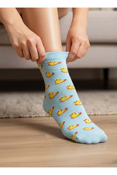 CANMODA Șosete cu model de pui (potrivite pentru mărimea 36-44)