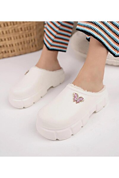 PLN SHOES Women's Furry Stone Hera Slippers Comfortable Fit Closed Front Winter Home Office Slippers