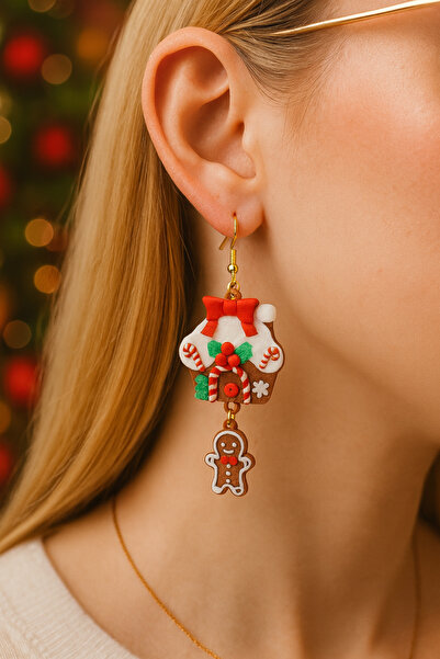 OEM Christmas Themed Earrings – Sweet Home & Gingerbread Man