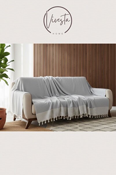 Vivesta Home 180×210 cm Cotton Sofa Cover – Non-Slip, Washable, Stylish Protective Cover