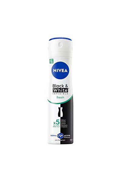 NIVEA Set of 2 x Deodorant Spray Invisible Black & White Fresh, 200 ml