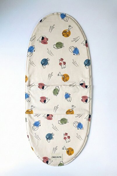 Çimen Butikk Half Swaddle with Animal Pattern 0-4 Months 100% Cotton Baby Com...