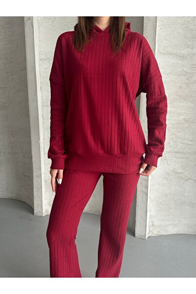 ezber moda Double Hooded Set Intorlok Cotton