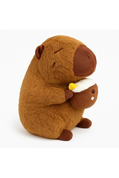 OEM Capybara Plus 30 cm – Fluffy Toy with Cup, Super Soft and Adorable