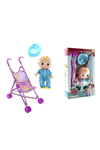 Cocomelon Dunya Al Tasliya. Baby Doll & Stroller Set *Size 40×23CM*.