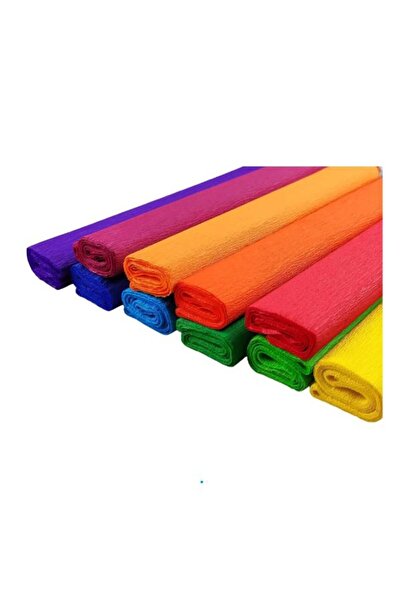OEM Crepe Paper Set 10 Colors – 200×50 cm, Ideal for Decoration, Crafting, Arrangements