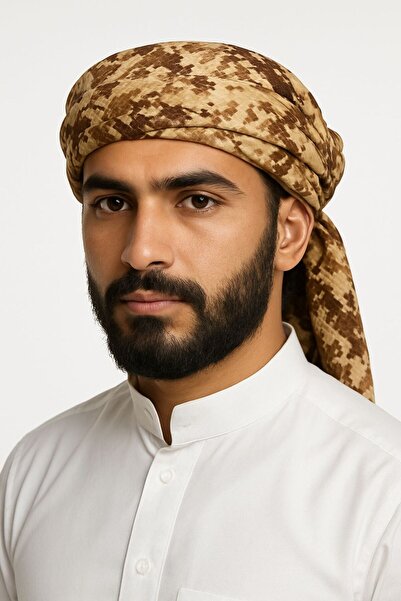 LaFont A stylish military-style shawl and headband