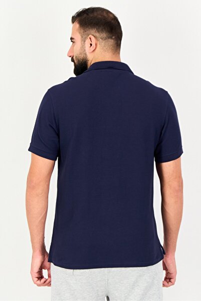 FILA Men Sportswear Fit Short Sleeve Outdoor Polo Shirt, Navy