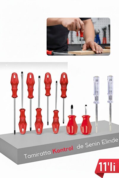 Transformacion 11 Parça Profesyonel Tornavida Seti Topaç Kontrol Kalem Tamir ...