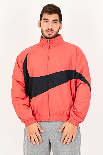 Nike Men Oversized Fit Long Sleeve Outdoor Track Jacket, Red