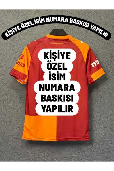 FOLKLORİST Kişiye Özel İsim Baskılı Galatâsârâ'y Sarı Kırmızı 25-26 Yeni Sezo...