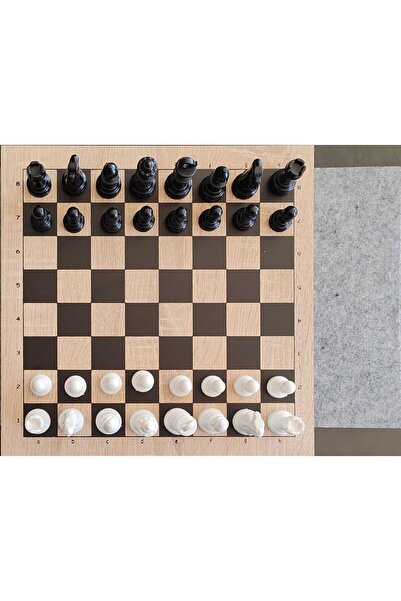 ALKESE MDF LEVHADAN 30×30 EBATINDA FUL TAKIM SATRANÇ OYUNU