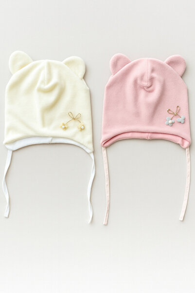 greenmoss Fleece on the Outside, 100% Cotton on the Inside, 2-Pack Baby Beanie