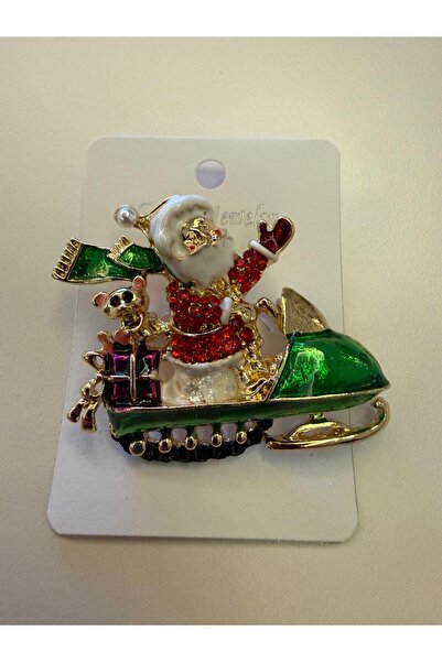 misstakıjewerly KIZAKLI NOEL BABA BROŞ