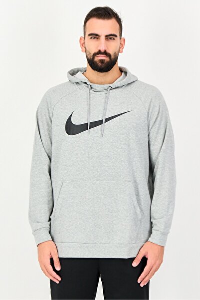 Nike هودي رياضي مناسب للأنشطة الخارجية للأولاد، رمادي