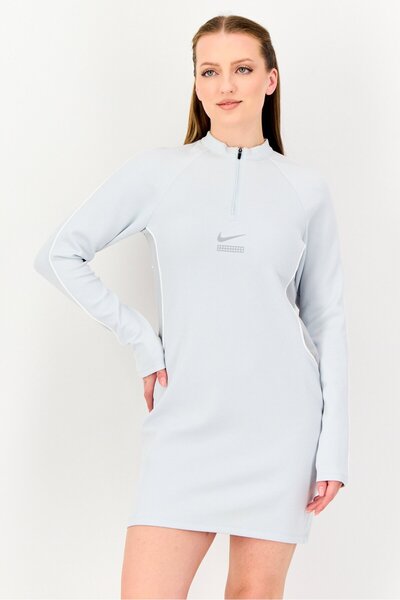 Nike Women Brand Logo Outdoor Dress, Light Grey