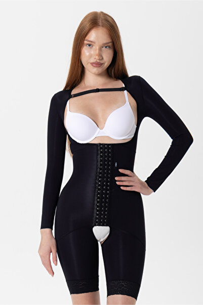 H&A Korse Bbl Sleeves Above Knee Girdle Medical Bbl Liposuction Tummy Tuck Po...