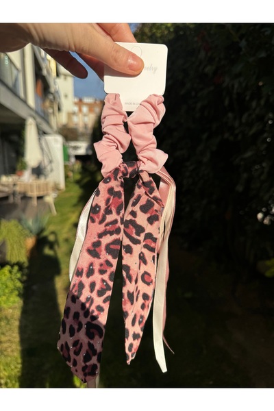 winingo 2Y Shop Leopar Fularlı Lastikli Toka