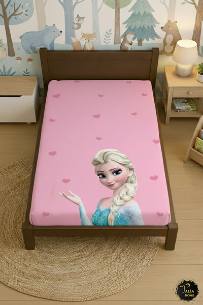 Elsa Patterned Elastic BED SHEET Children's Room 100x200cm TLC-069