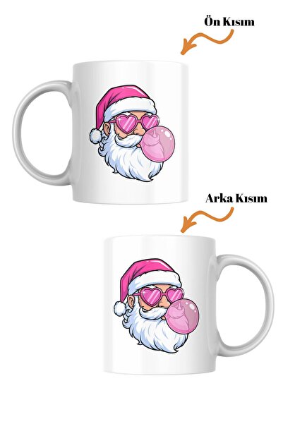 freyja design Yılbaşı Noel Baba Hediye Porselen Kupa