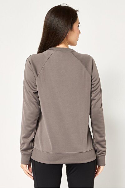 Nike Women Sportswear Fit Long Sleeve Training Sweatshirts, Dark Taupe