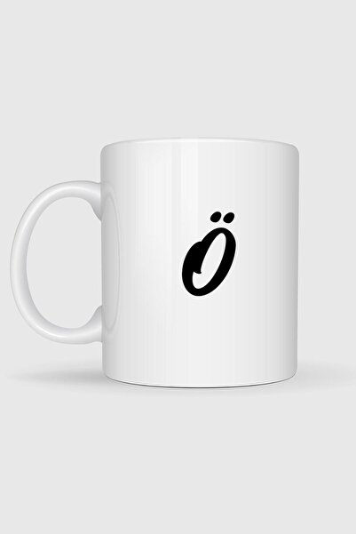 Bahriyeli Collection Letter Ö Printed Mug