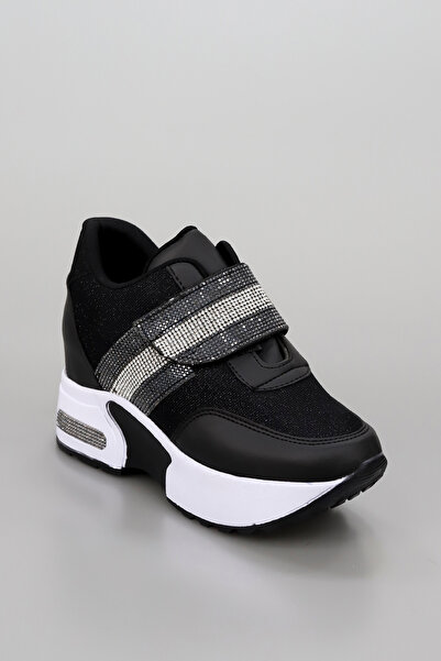 GİNZA SHOES Mdln 204 Stone Velcro Hidden Heel Sneakers